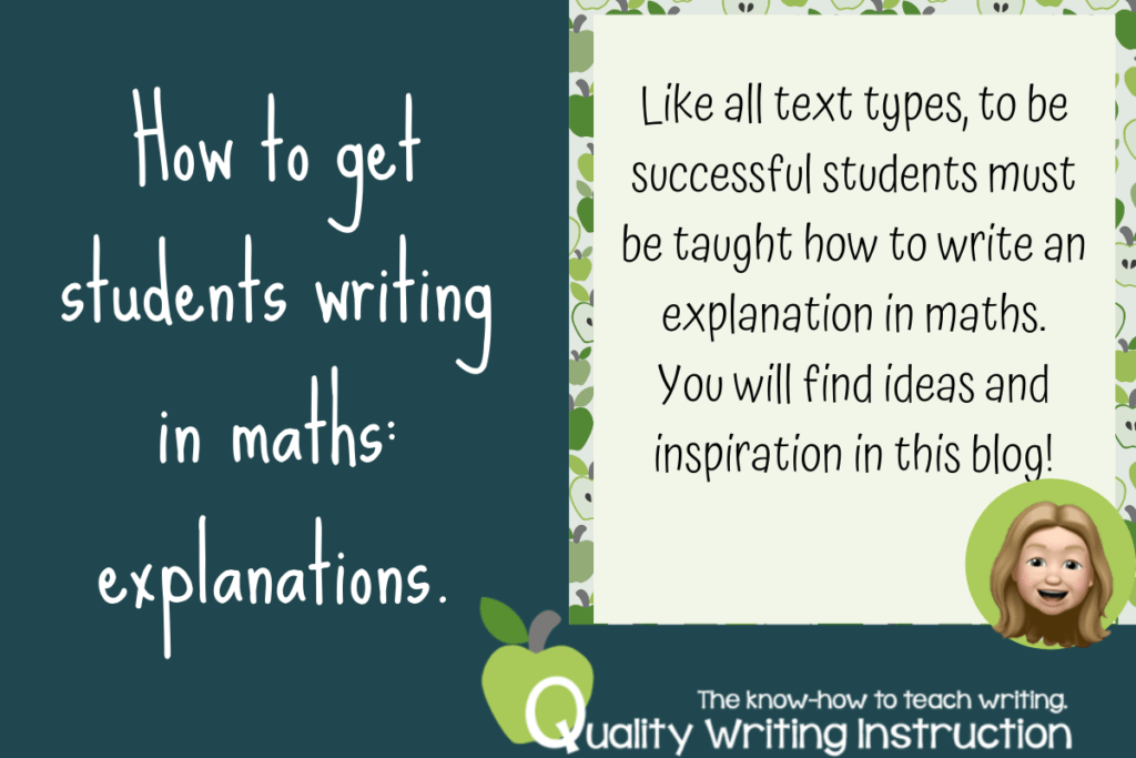 How to get students writing in maths explanations